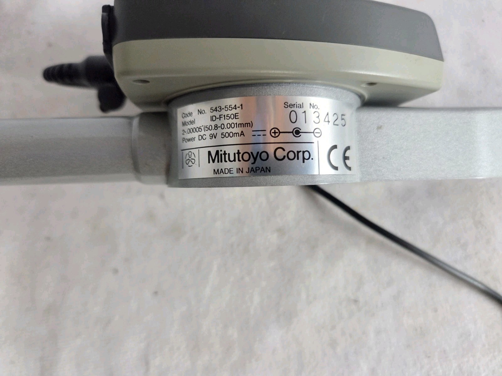 Mitutoyo 2″ 50mm ID-F150E 543-554-1 Digital Indicator W/Power Cord