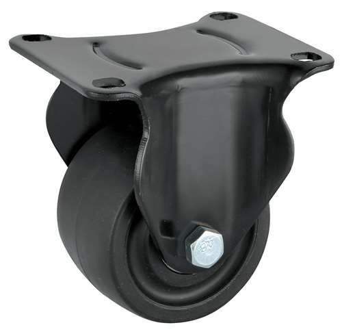 65mm Caster Wheel 331 pounds Fixed Nylon Top Plate