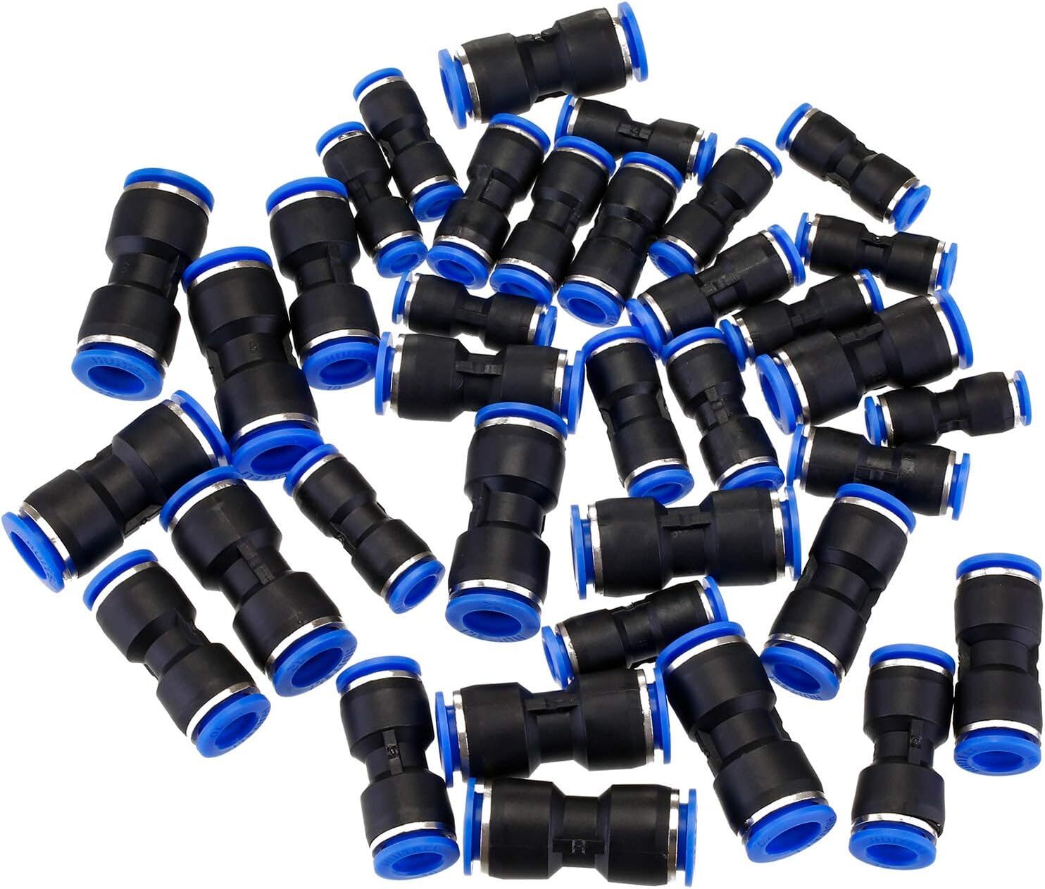 280PCS Plastic Straight Tube Connector Air Line Fittings Straight Push to link