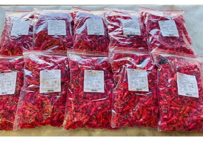 LOT OF 10 RED Wire Nuts Connectors. Wire Twist, Screw Nuts Connectors 5000