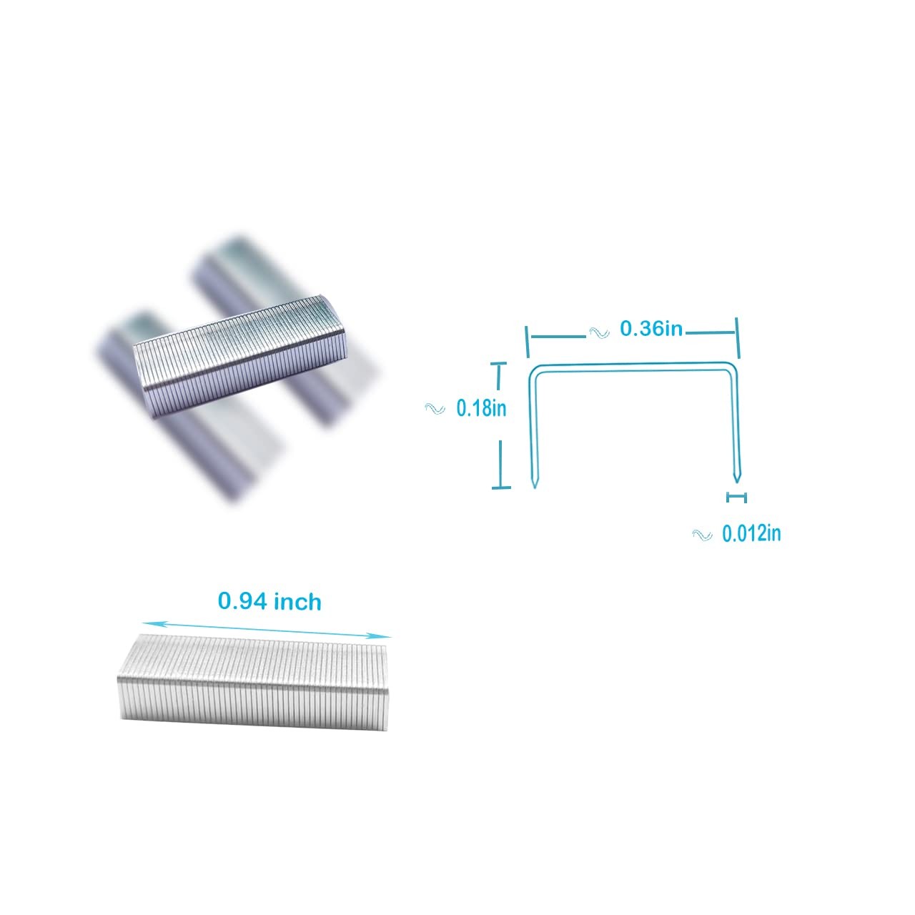 3000pcs No.10 Staples, for Max HD-10D,Swingline Tot Mini Stapler, and Other M…