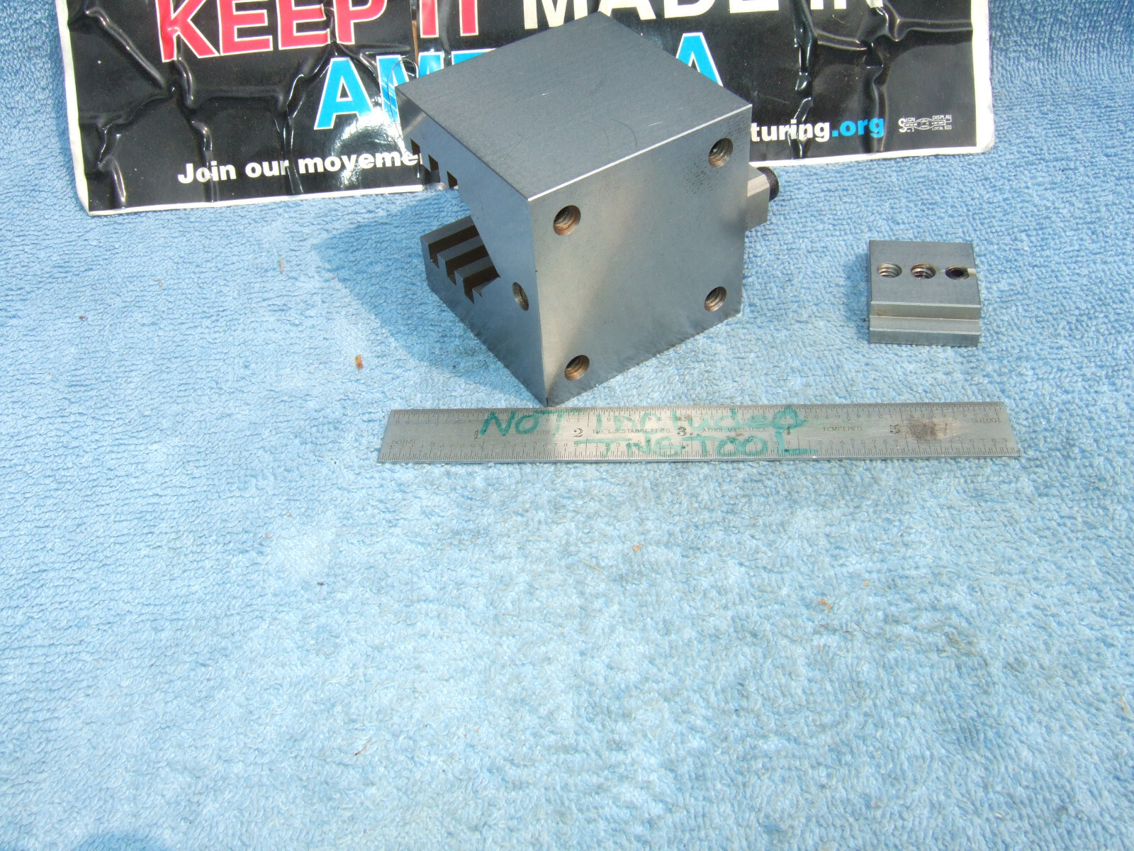 HERMANN SCHMIDT TYPE UCV W/CLAMP SQUARE GRIND V-BLOCK TOOLMAKER MACHINIST USED