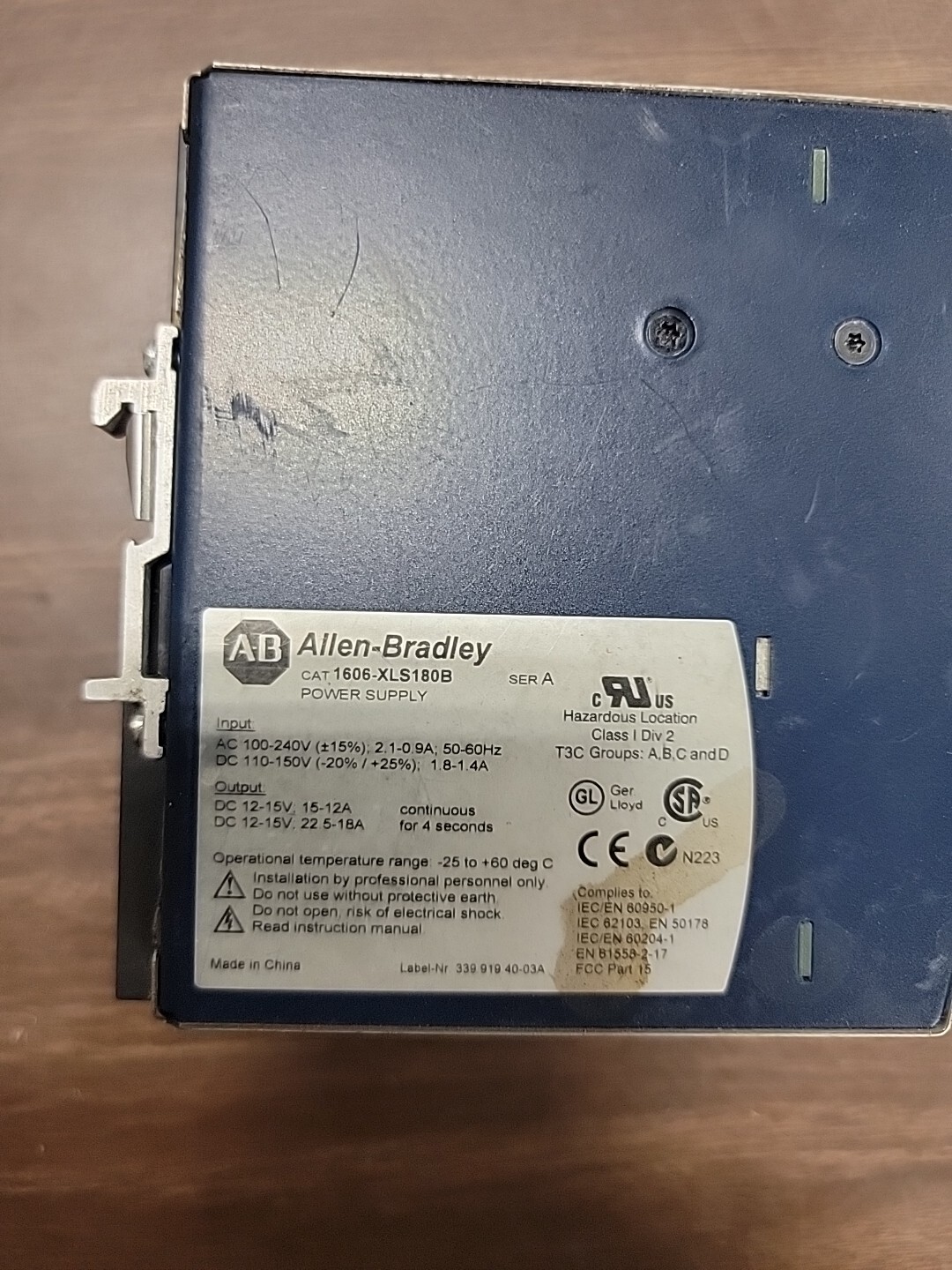 Genuine Allen Bradley DC Power Supply 1606-XLS180B 1606XLS180B