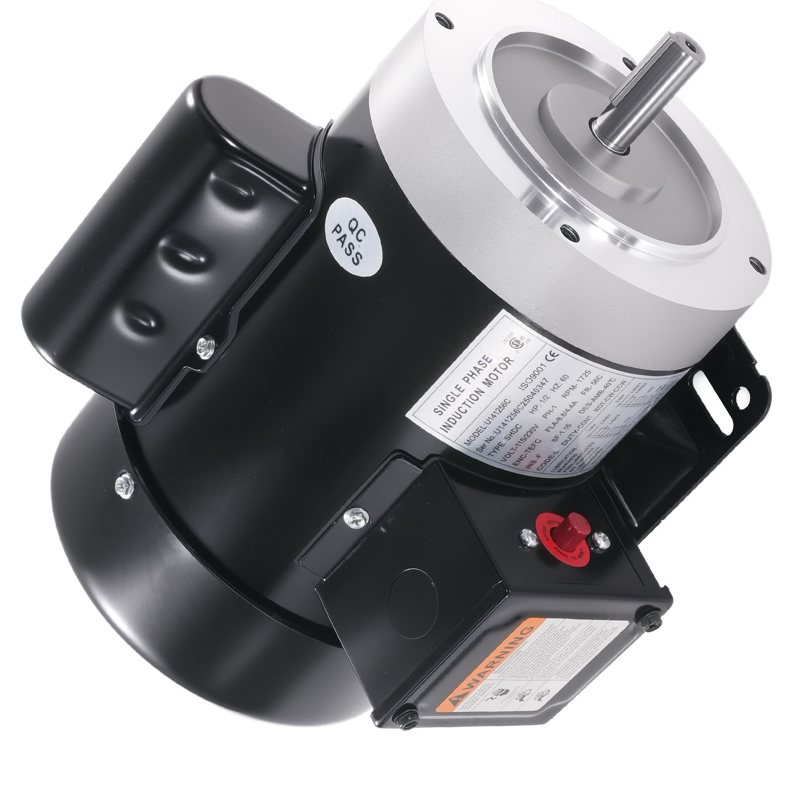 1/2HP Electric Motor, AC Motor, 1750RPM Farm Duty Single Phase Motor 115/230V
