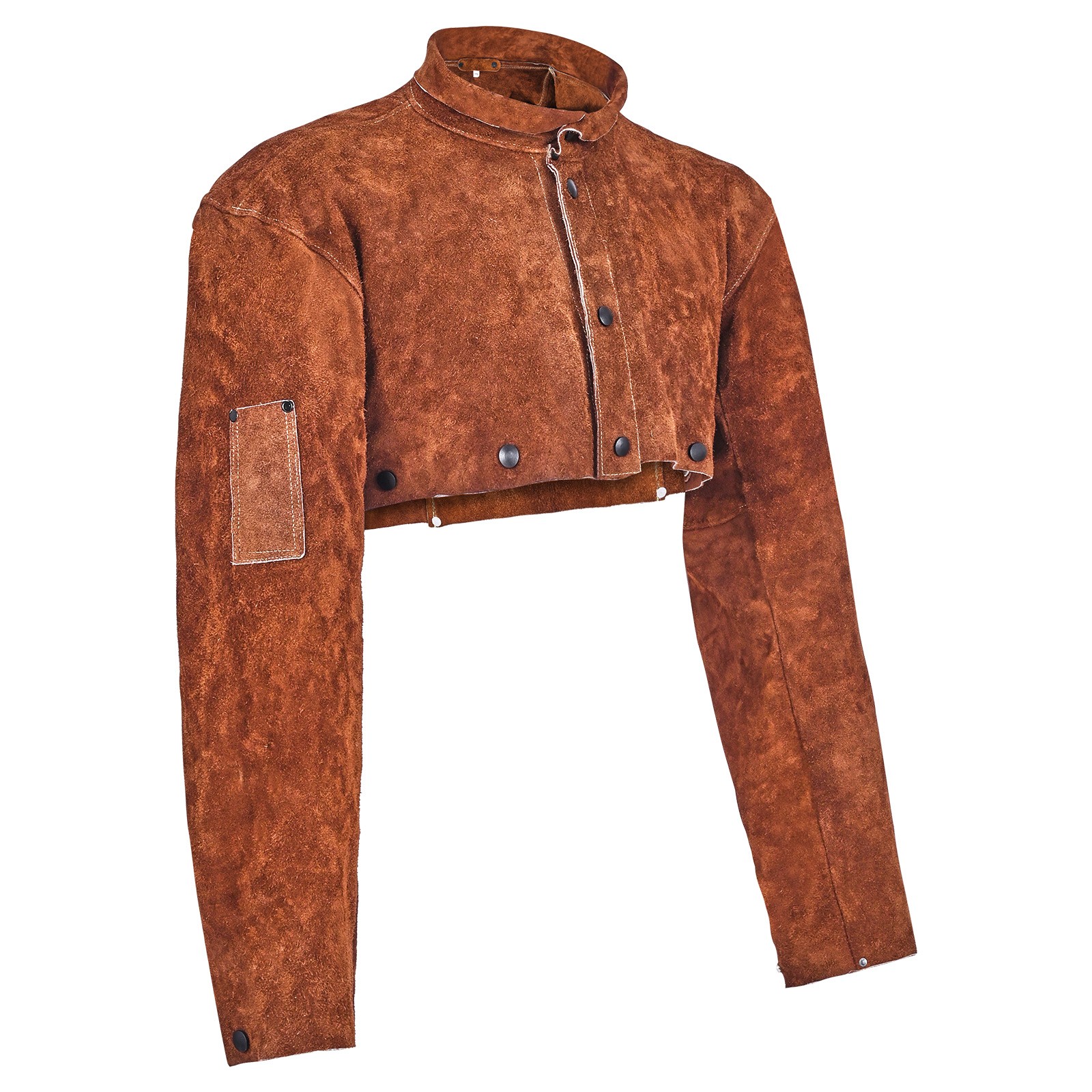 Uimoso Leather Welding Cape Sleeve, Flame-Resistant, Heavy-Duty, Size L
