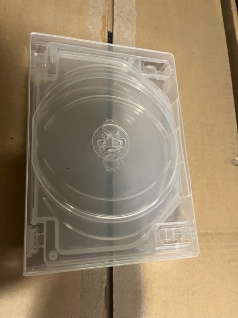 1 Top Quality Super Clear 27mm 5 Disc DVD Cases,Booklet Clips DB27-5C FREE SHIP