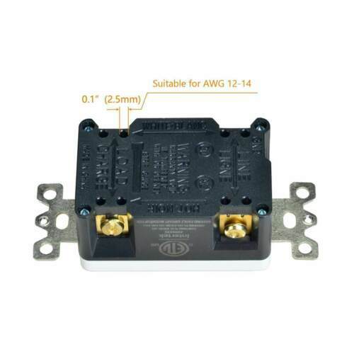 Black GFCI Outlet 20Amp Tamper Resistant Weather Resistant Duplex Receptacle NEW
