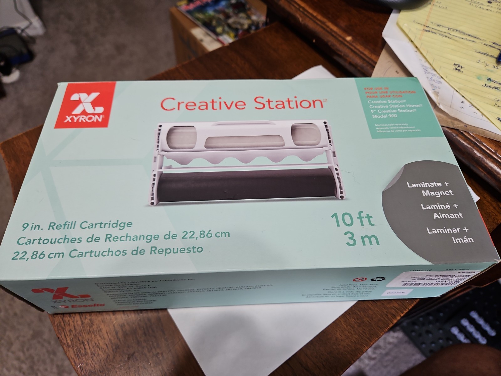 XYRON Creative Station Model: ‎LM907-10 9in Refill Cartridge Laminate Magnet NIB
