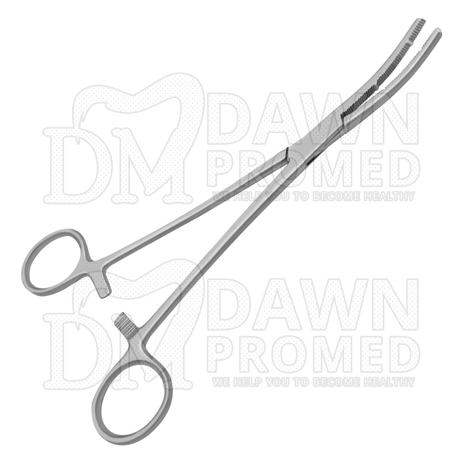 3 Heaney Hysterectomy Forceps Curved 8.5″ Double Tooth OB/GYN Inst German Grade