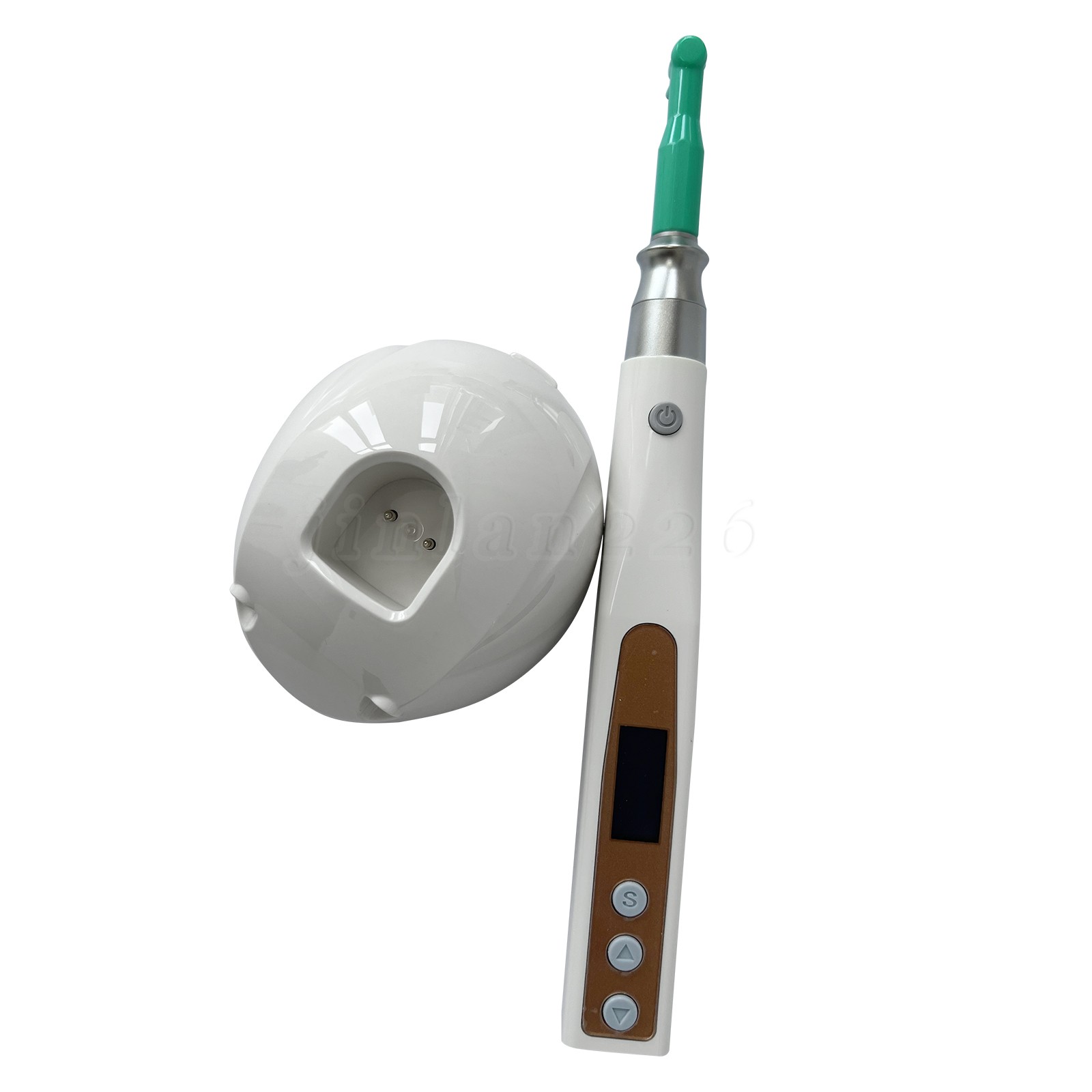Dental Cordless Electric Hygiene Prophy Handpiece 360° Swivel + 2 Prophy Angles
