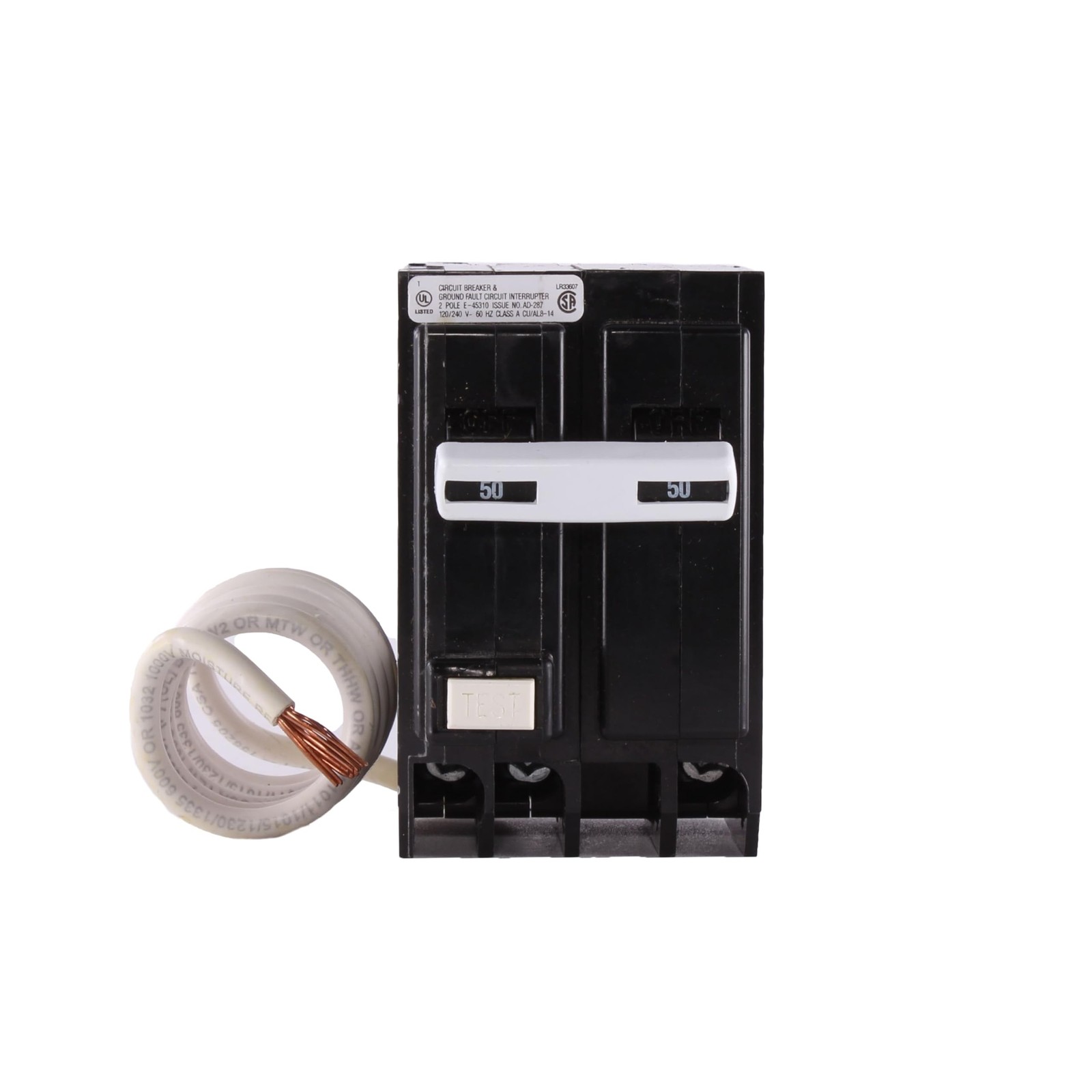 ABB Q-Line® THQL2150GFT • 50A Double-Pole Breaker • Ground Faul