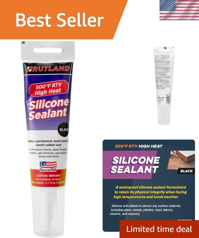 High Temperature RTV Silicone Sealant – Black 2.7oz Tube for Extreme Conditions