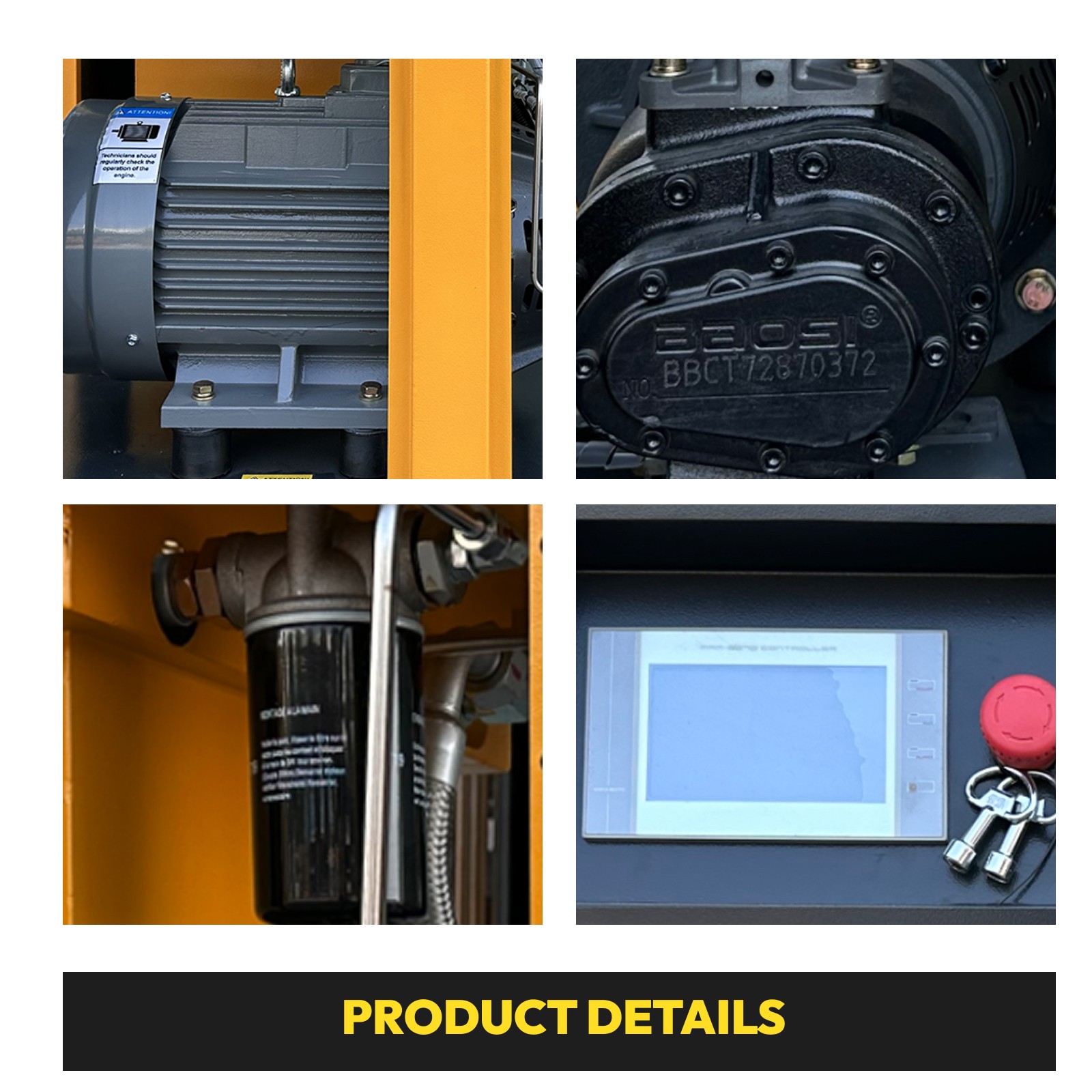 2025 LRSD 10 HP Rotary Screw Air Compressor VFD 230V Single Phase 38CFM 125PSI