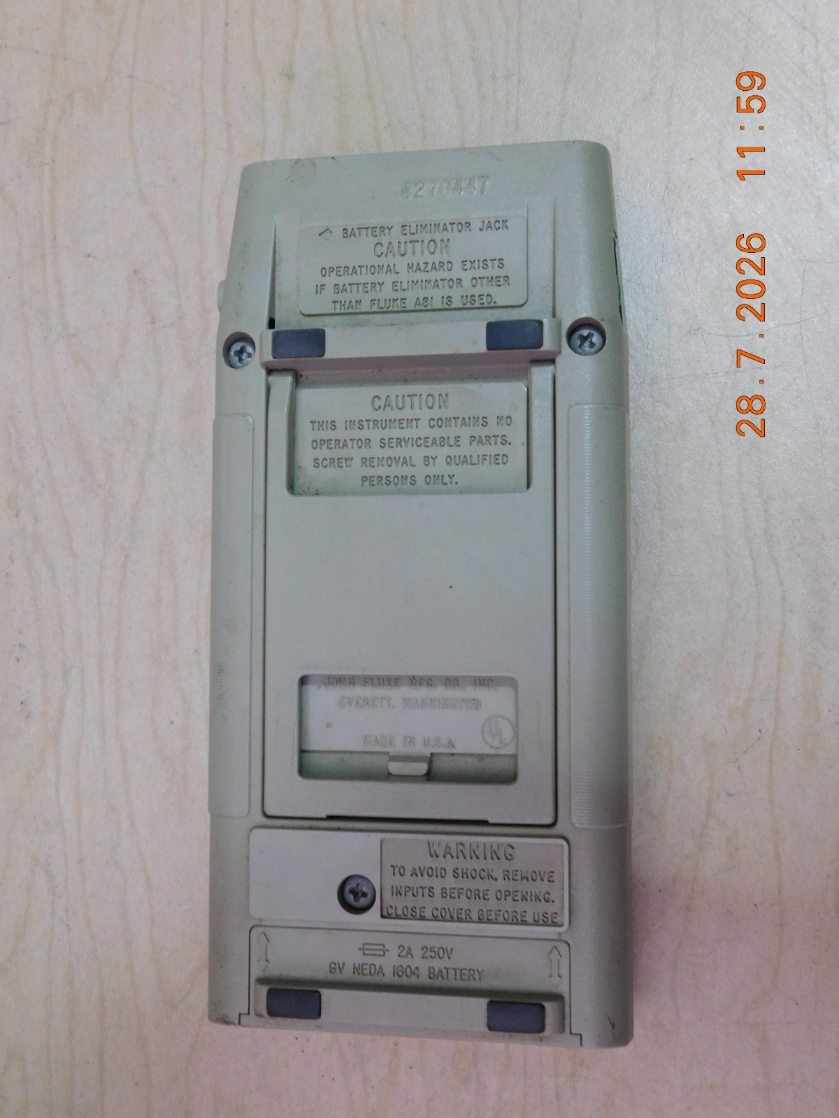 Fluke 8060A .4.5 Digit Multimeter. True RMS AC.
