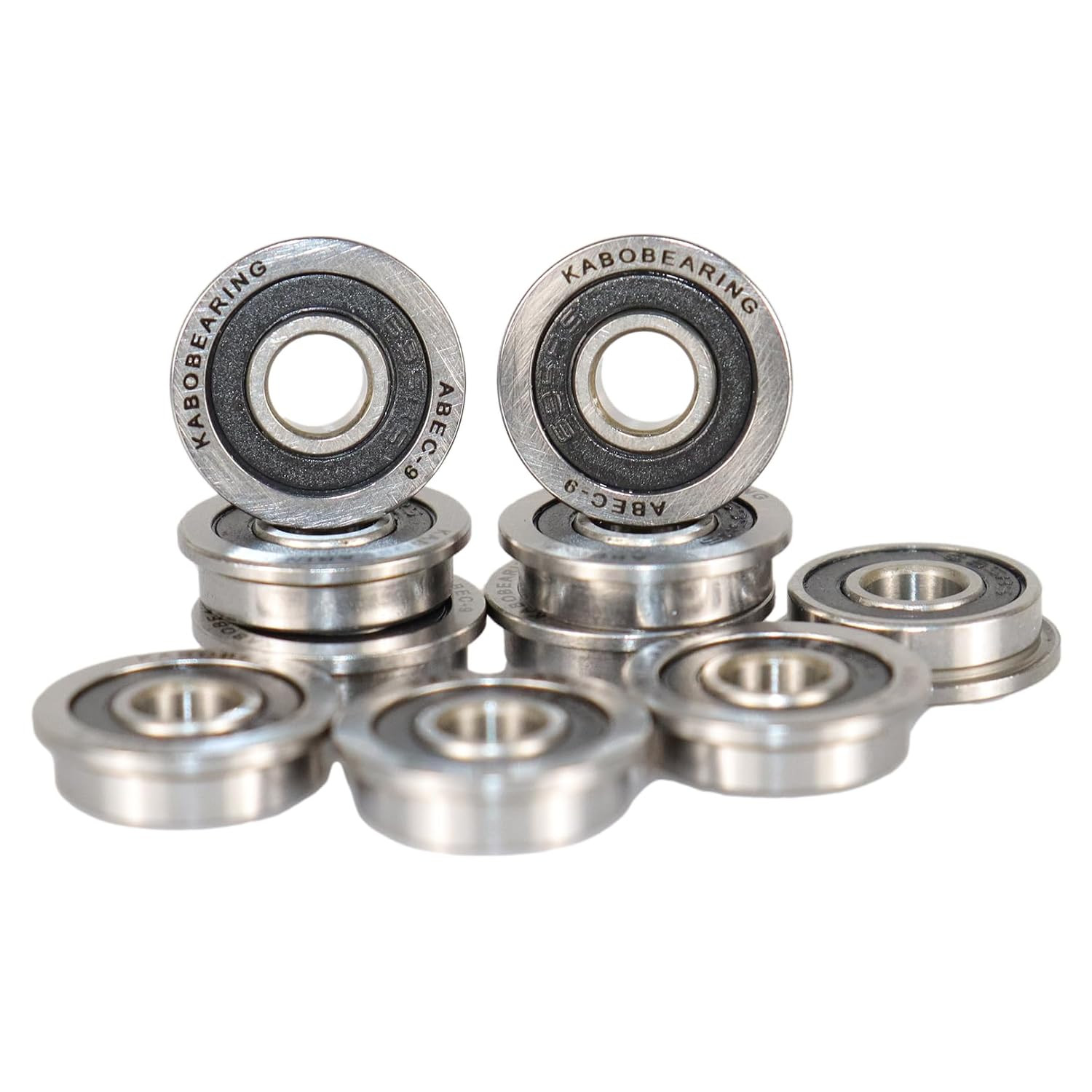 F695-2RS Flanged Ball Bearing ABEC-9 5X13X4Mm Double Rubber Sealed (Gcr15) Chrom