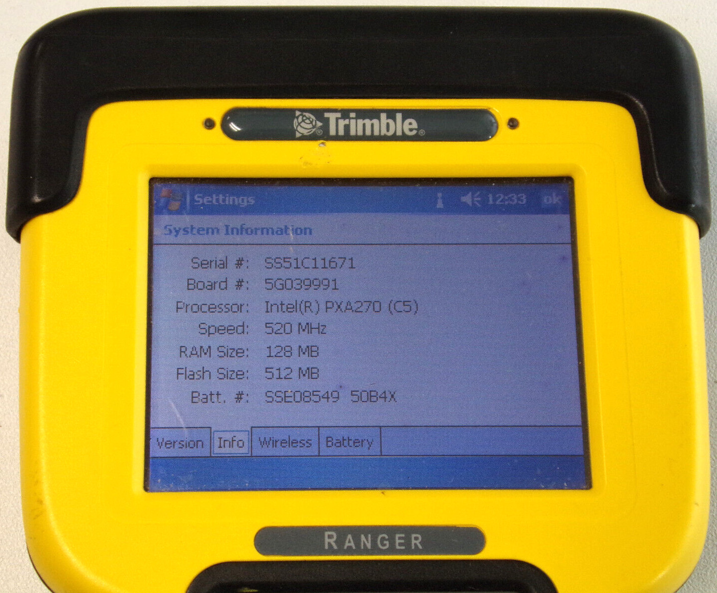 Trimble Ranger 51C11671 GPS Data Collector, Microsoft Windows Mobile Version 5.0