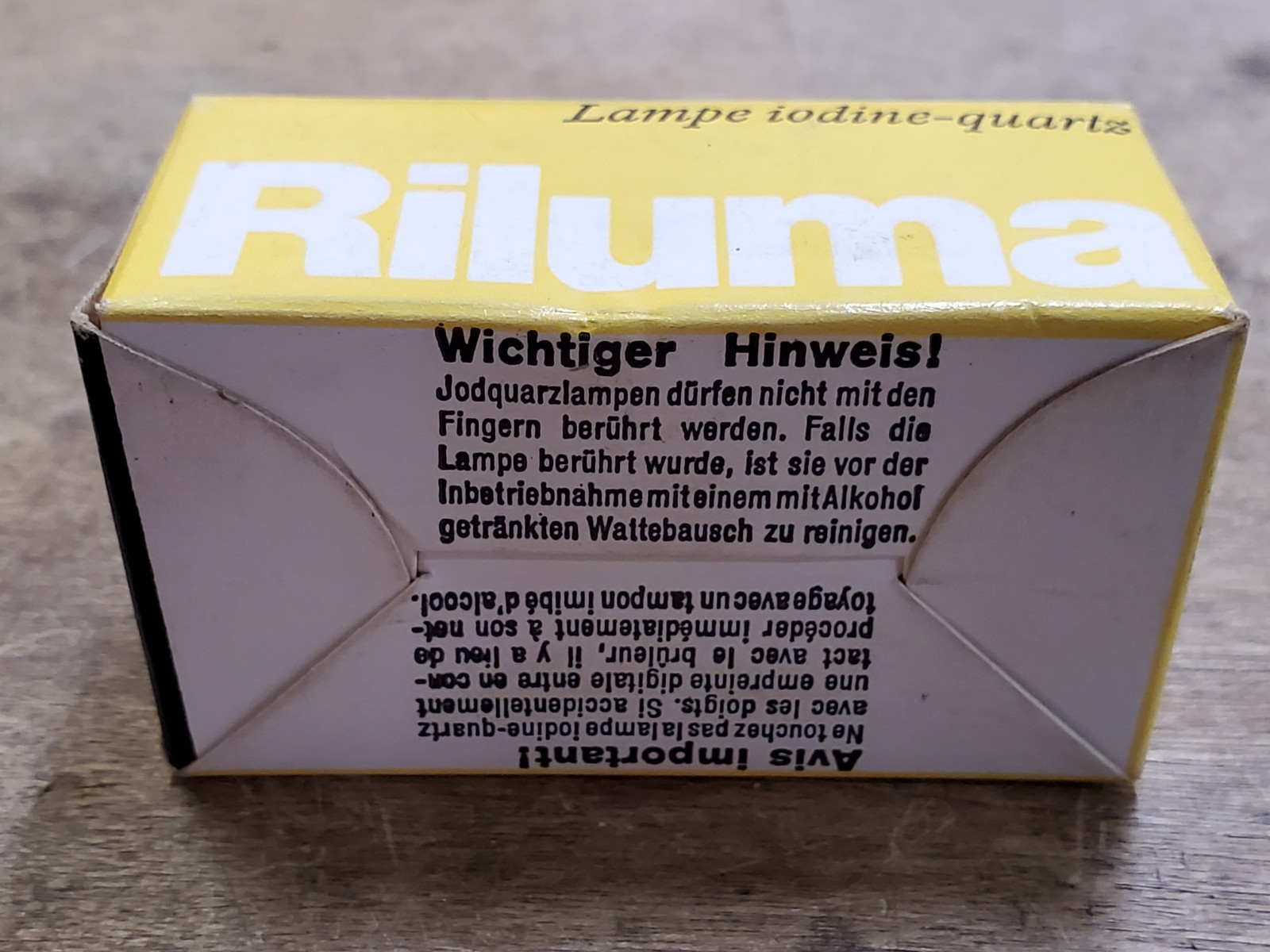 EHE Microscope Lamp Bulb, 12V 100W PG22, Riluma PN170 Switzerland, NOS