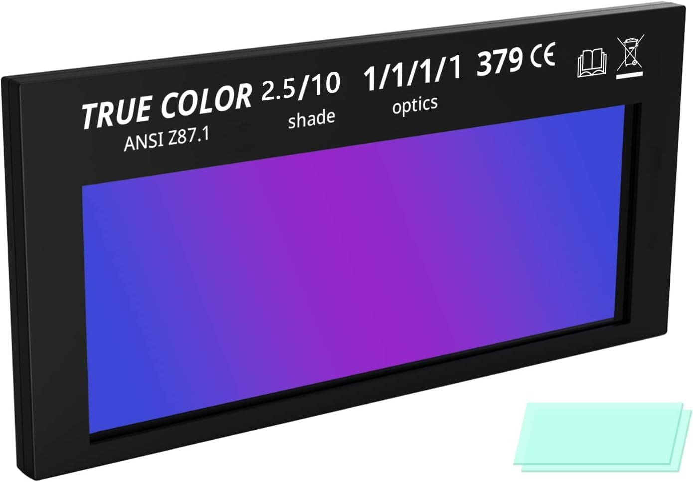 Auto Darkening Welding Lens 2×4.25 True Color Filter Fit Pipeliner Pancake Hood