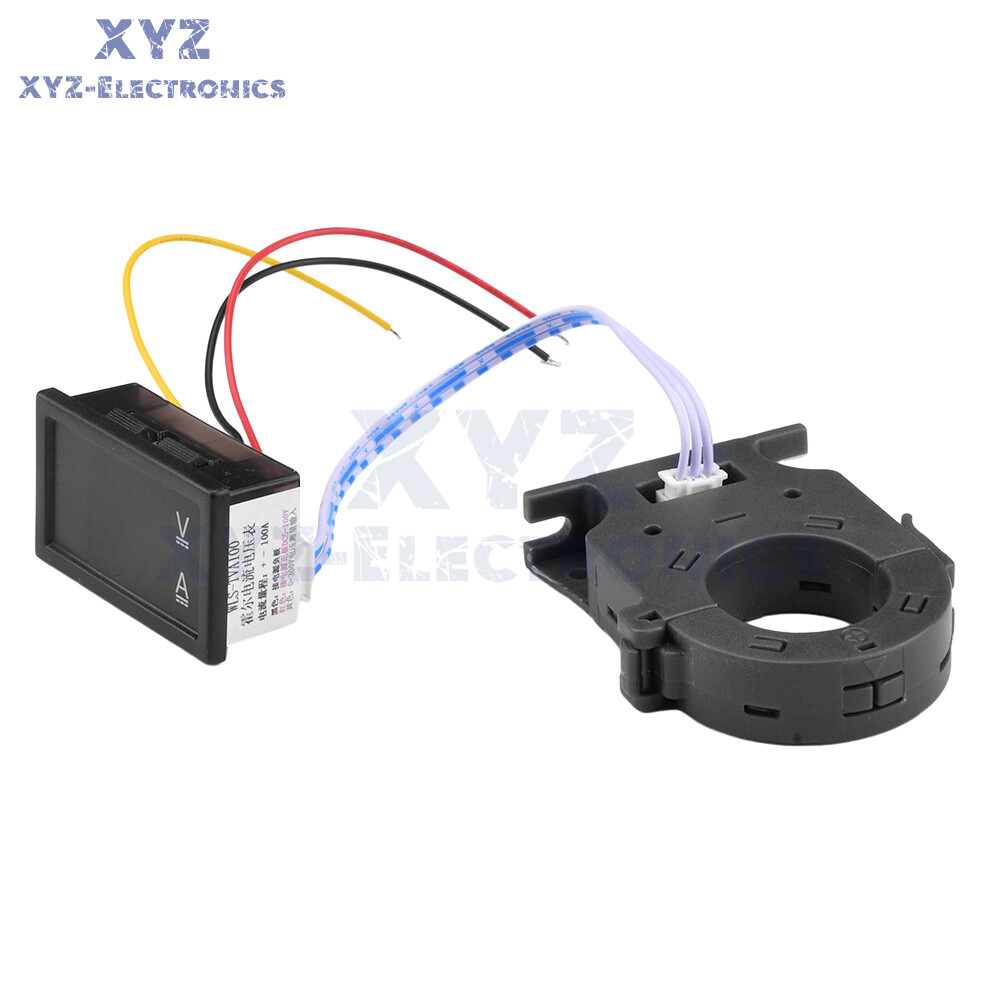 DC0-300V 50/100/200/400A Digital Current Voltage Meter Hall Ammeter Voltmeter
