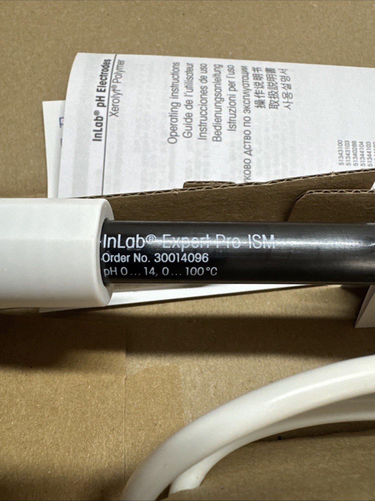 NEW Mettler Toledo InLab Expert Pro-ISM 30014096 pH Sensor Probe 0 to 14 pH