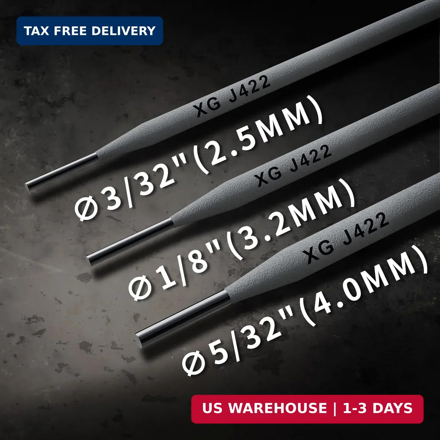 TRQWH E4303 (J422) Sticks Welding Electrode Rods 3/32″- 1/8″ Carbon Steel Weldin