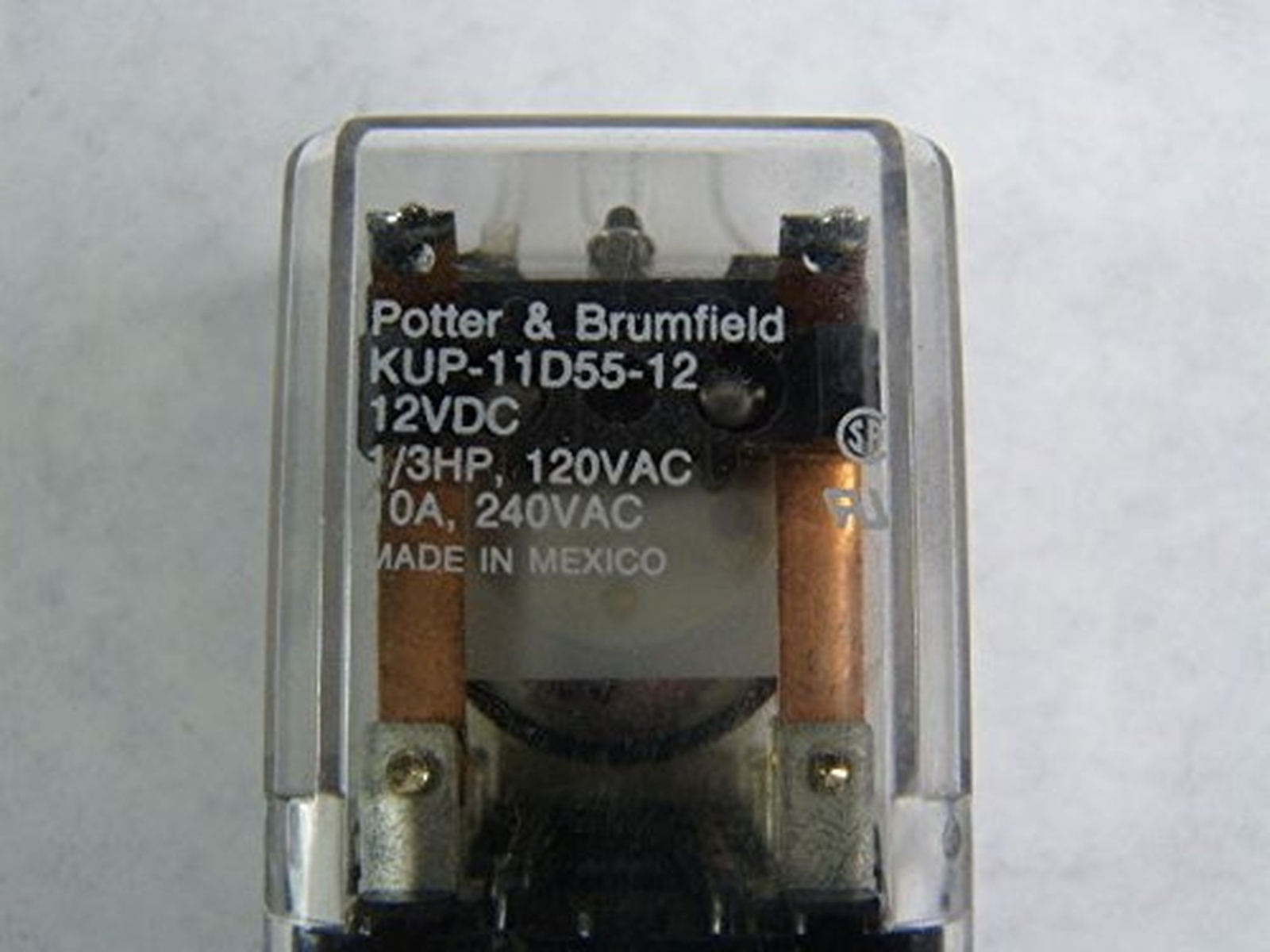 TE CONNECTIVITY/POTTER & BRUMFIELD KUP-11D55-12 POWER RELAY, DPDT, 12VDC, 10A…