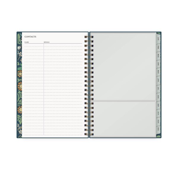 5"x8" 2026 Weekly/Monthly Wirebound Planner Hardcover Blackthorn Blue
