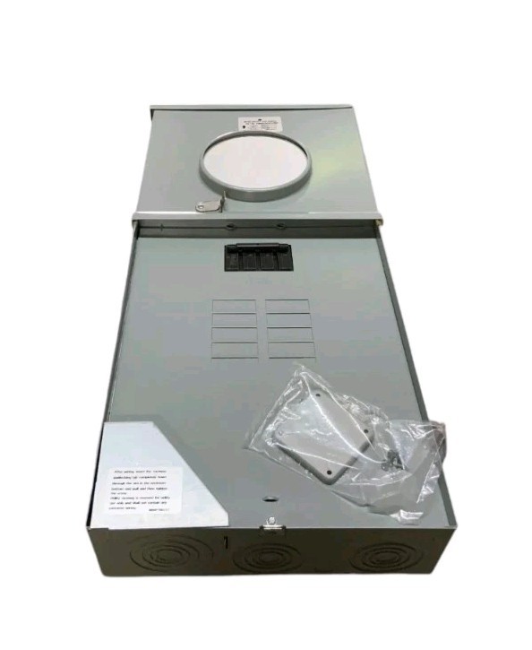 GE Combination Main Breaker Ringless Meter Socket 200 Amp 8-Space 16 Circuit