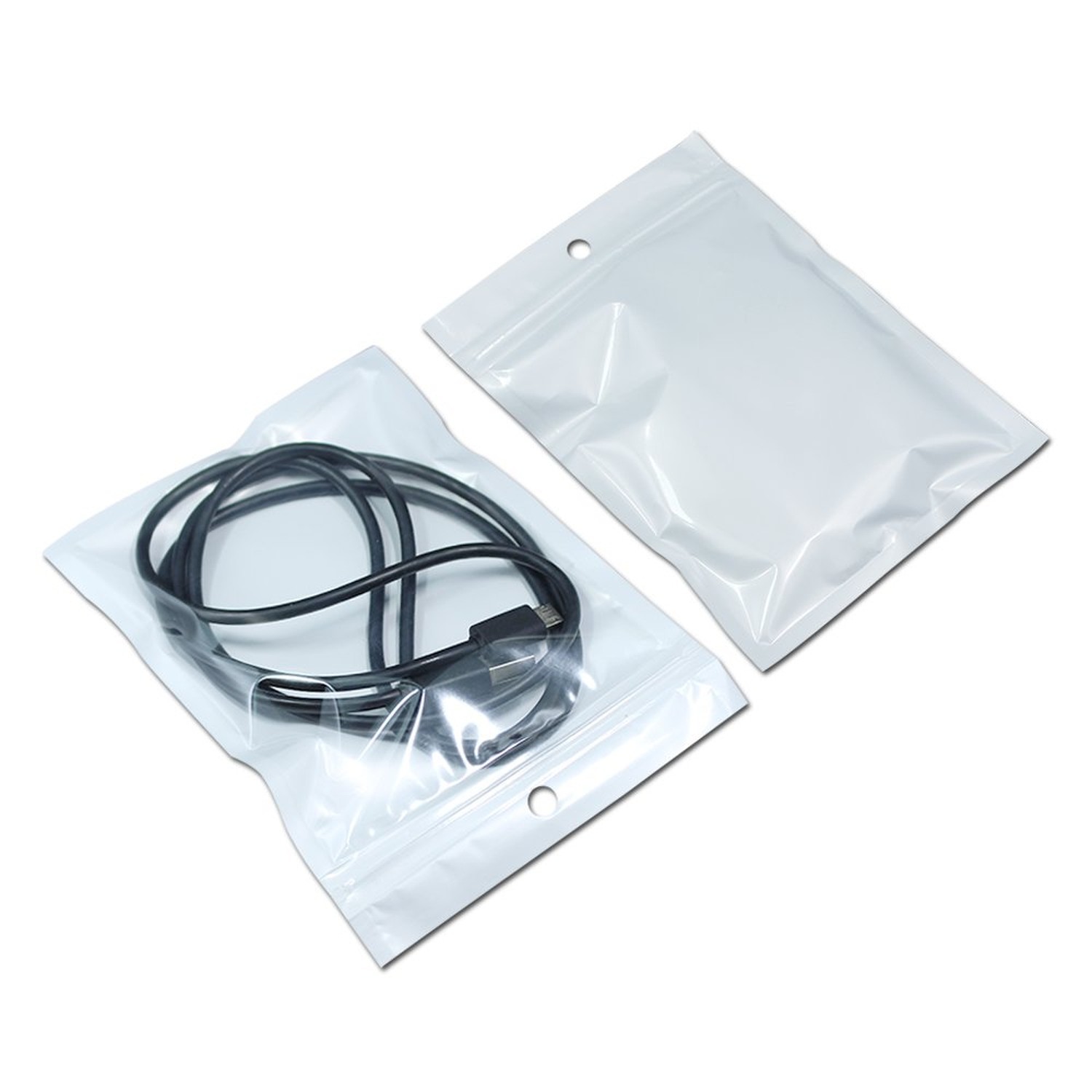 100Pcs Plastic Packaging Bag Zipper Lock (Inner Size 3.9×4.7 inch) | Front Cl…