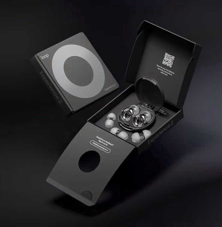 Loop Experience 2 Ear Plugs – Stylish Certified Hearing Protection Silver