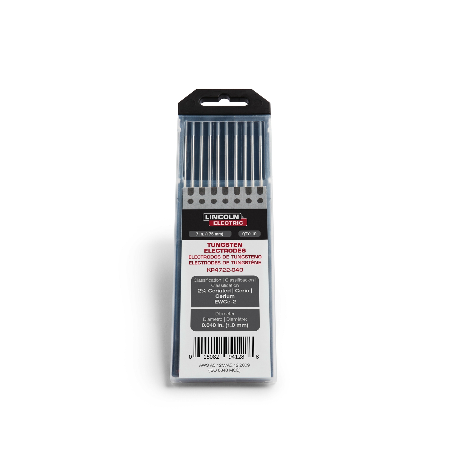 Lincoln 2% Lanthanated Premium .040 Tungsten Electrodes 10 Pack – KP4721-040