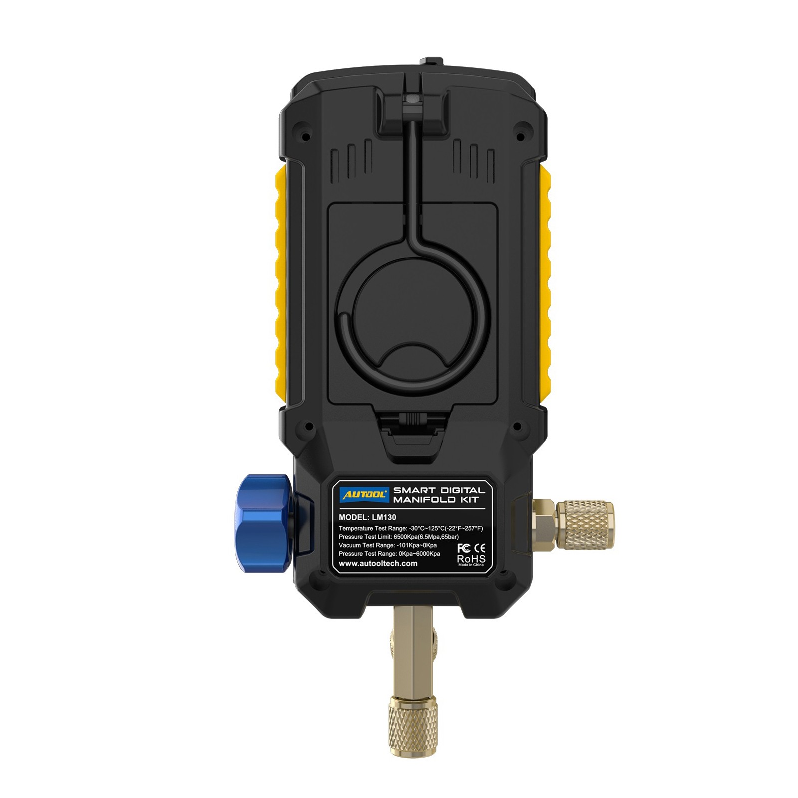 Digital HVAC Refrigeration A/C Manifold Gauge Evacuation Pressure Leak Detector
