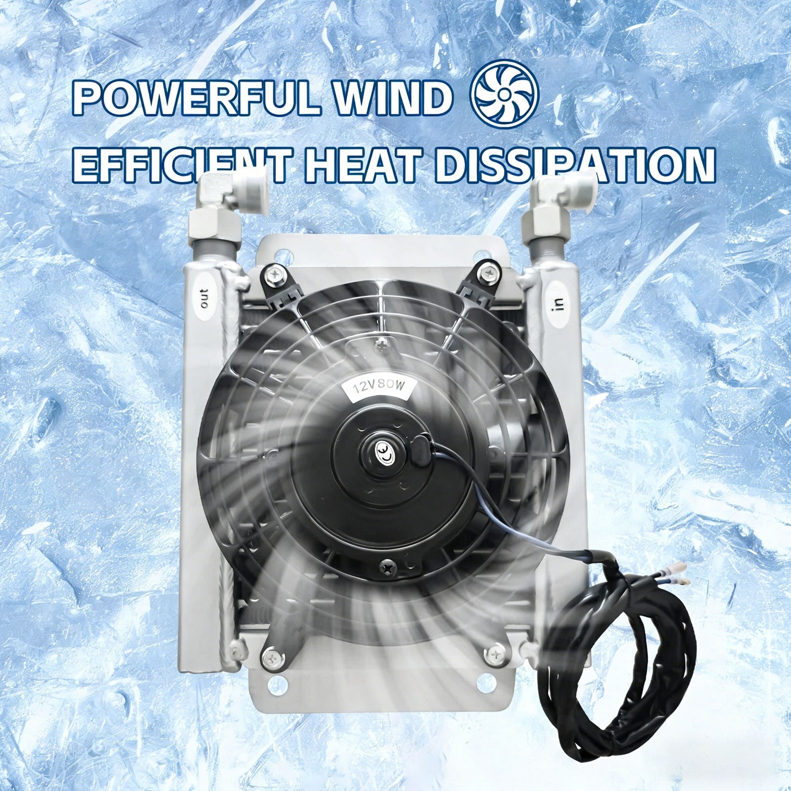 Radiator Plus Hydraulic Fan For AGT Mini Excavators 1-1.8 Ton Cooler Breeze NEW