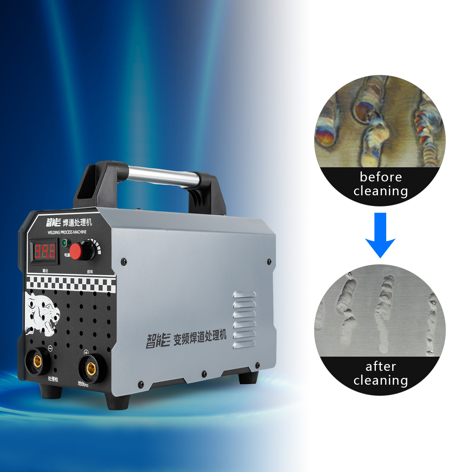 1000W Welding Bead Processor Weld Cleaning Machine For Metal/arc/laser Welding!