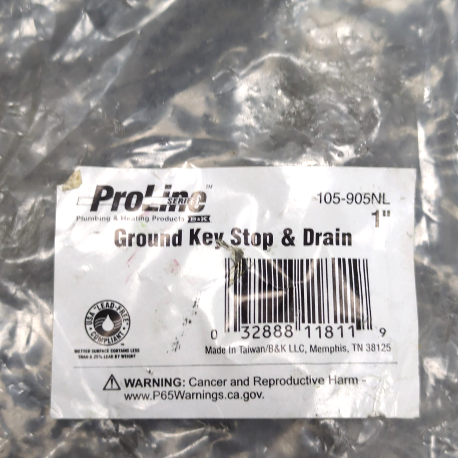 PROLINE Ground Key & Stop Valve Irrigation Shut Off 1″ FIP x 1″ FIP 105-905NL