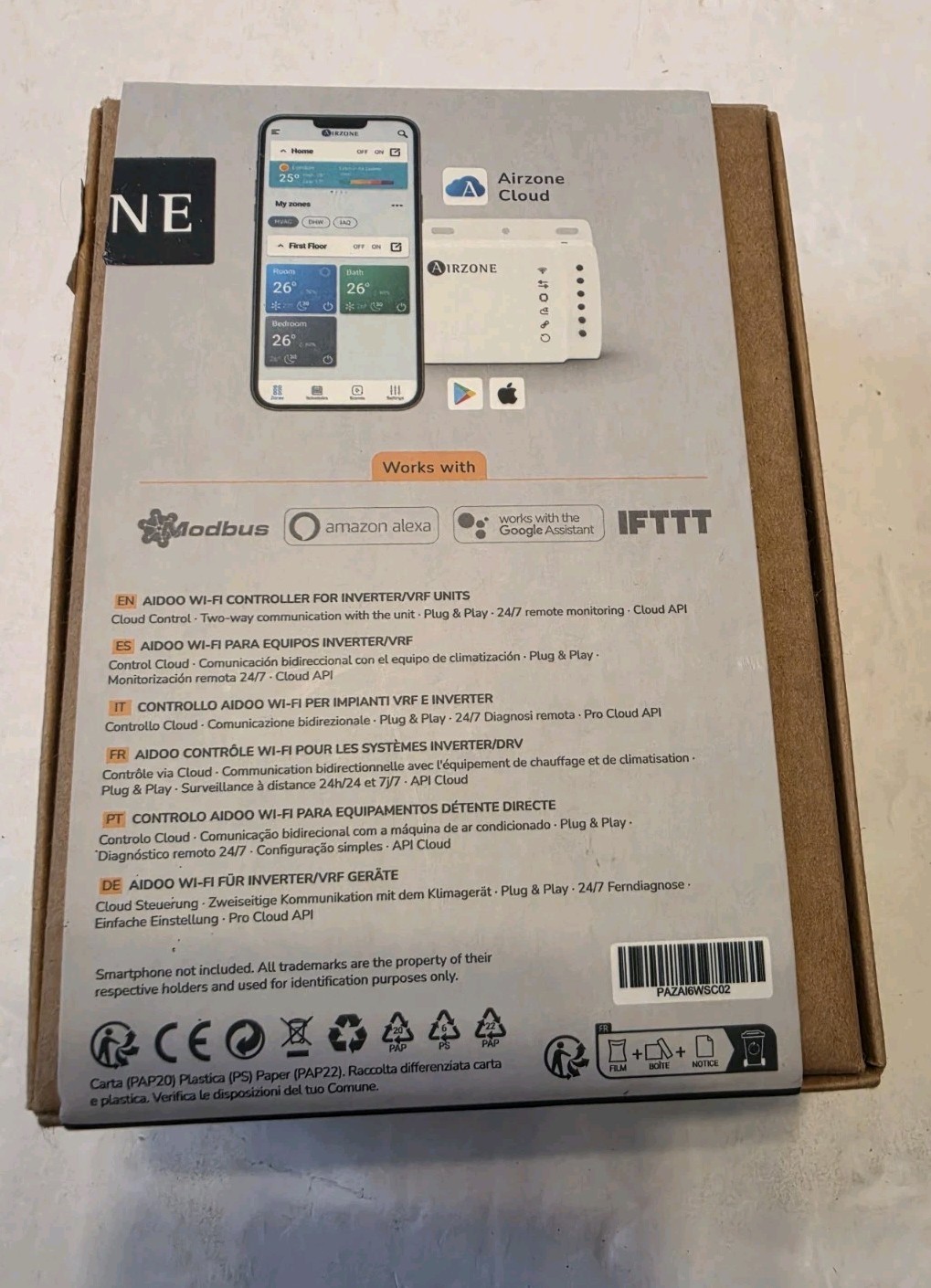 Airzone Aidoo WiFi Controller For Mitsubishi AC Units AZAI6WSCMEL