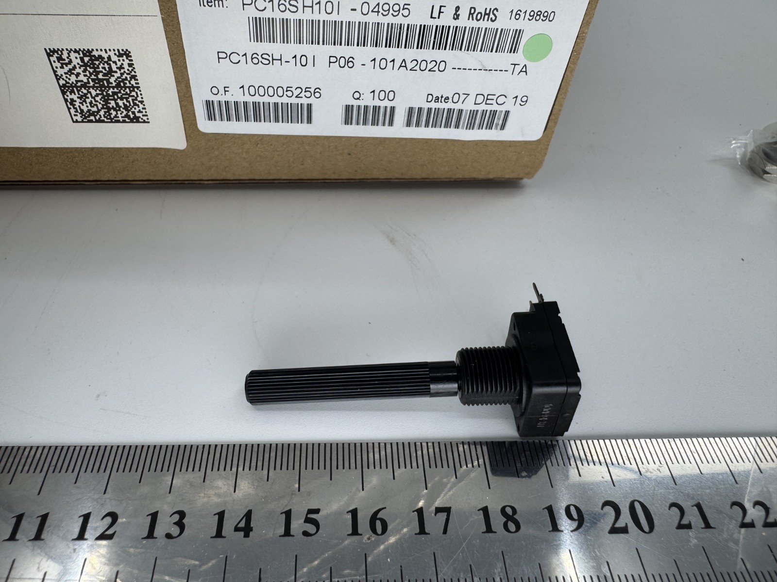 3 Pcs PC16SH10-IP06-101A2020 PIHER Potentiometer 100 Ω 1 Turn PCB 20% Linear