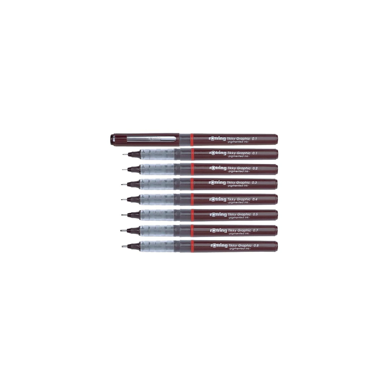 Rotring Tikky Fine Liner Fiber Tip Graphic Pen, 0.3 Mm, Office Product