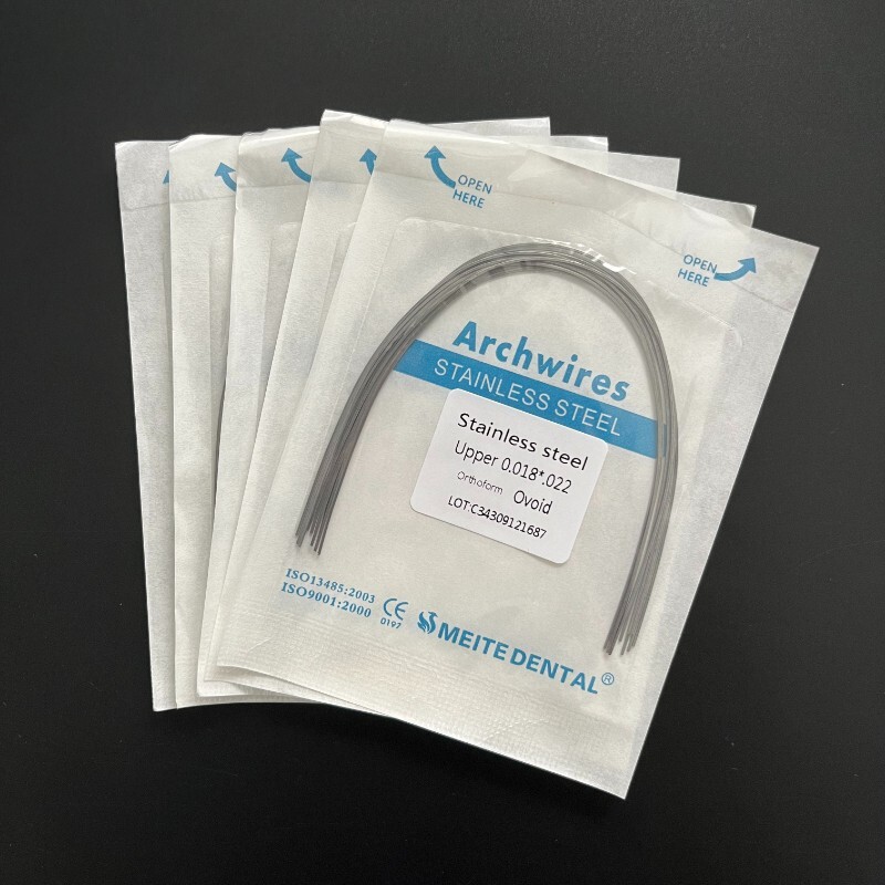 10 Packs Dental Orthodontic Stainless Steel Arch Wires Rectangular Ovoid/Natural