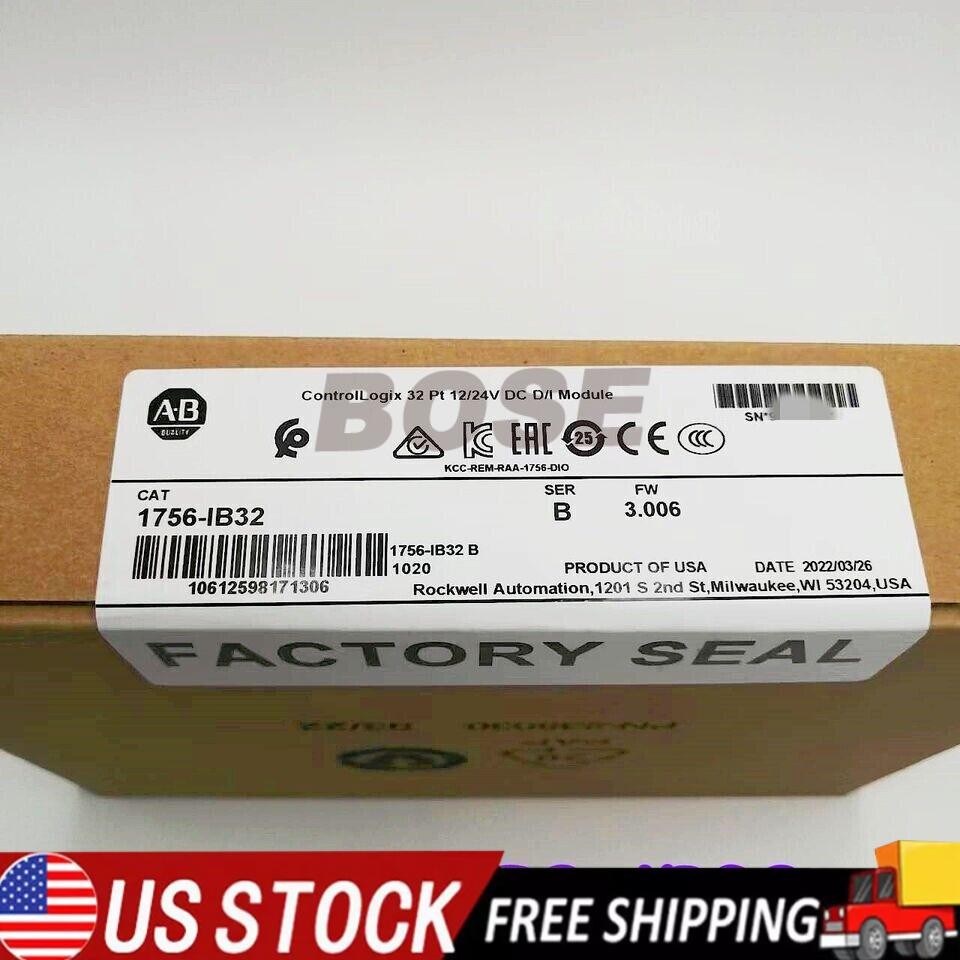 NEW- Allen Bradley 1756-IB32 AB SER B CONTROLOGIX 32 PT DC INPUT MODULE US USA