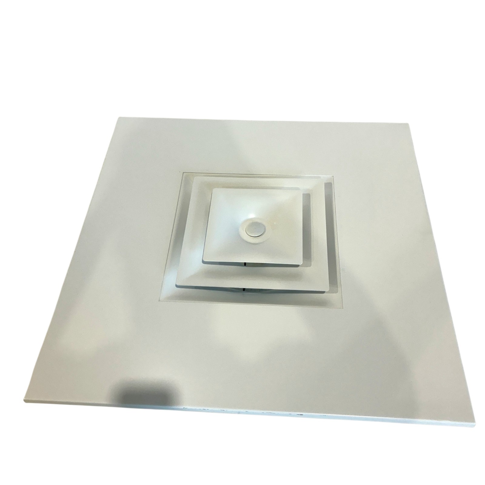 Titus TMS Square Plaque Ceiling Diffuser 24×24 Face 8″ Round Neck White NEW