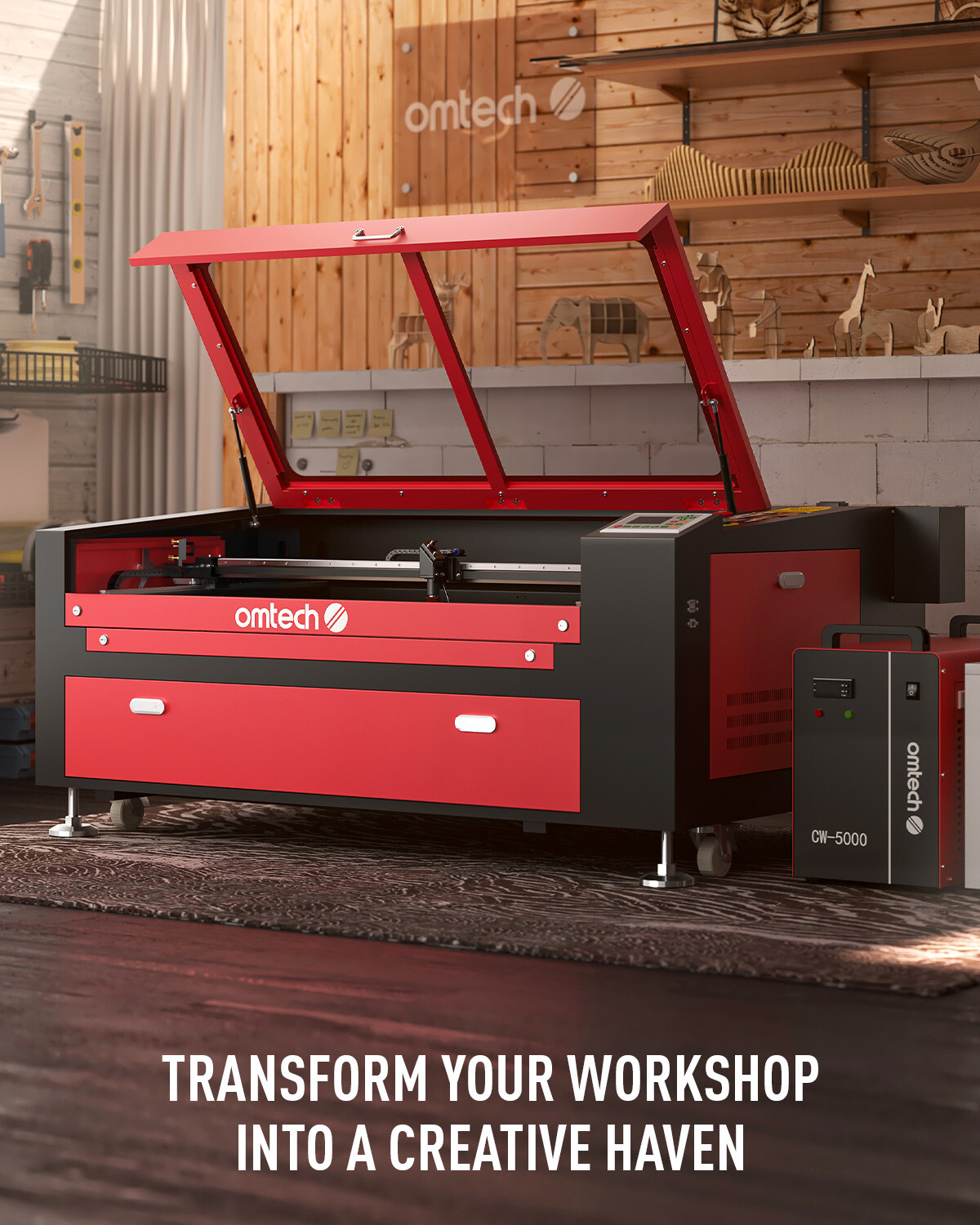 OMTech 100W 24×40 CO2 Laser Engraver Cutter Engraving Cutting Marking Machine