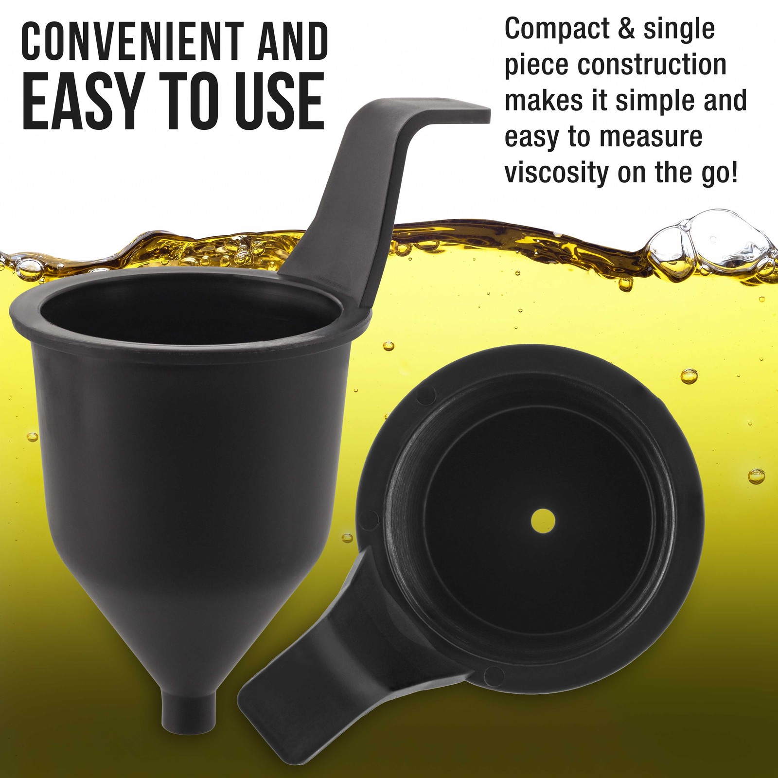 Liquid Thickness & Viscosity Measuring Cup Ford # 4 Four, Viscosimeter Paint