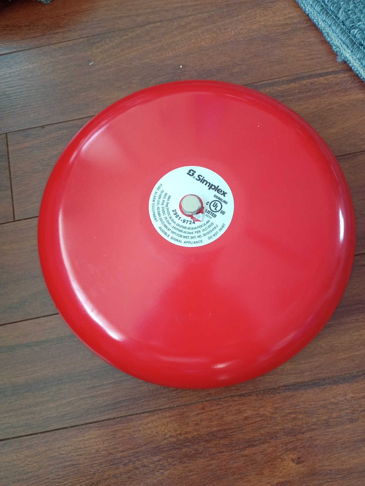 Simplex 2901-9724 Fire Alarm Bell Used