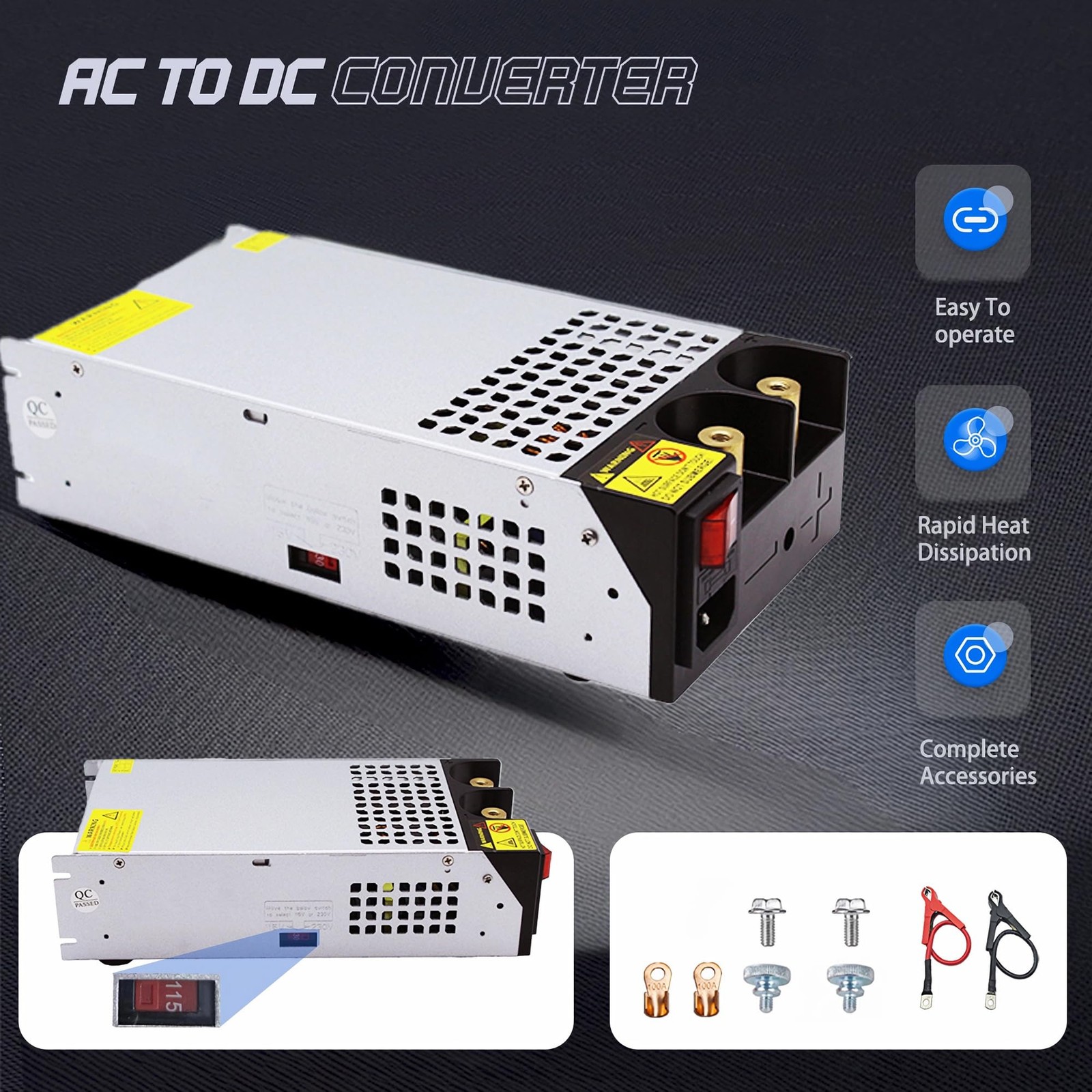 12V 100A Switching Power Supply AC to DC Converter 1200W