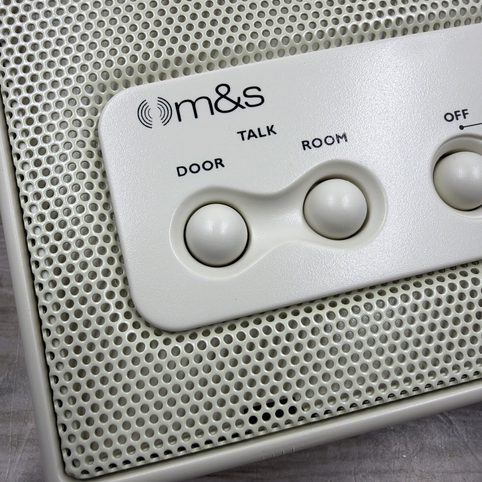 M&S DMC3RSA Remote Scan House Intercom System 3 Wire Room Station – Almond
