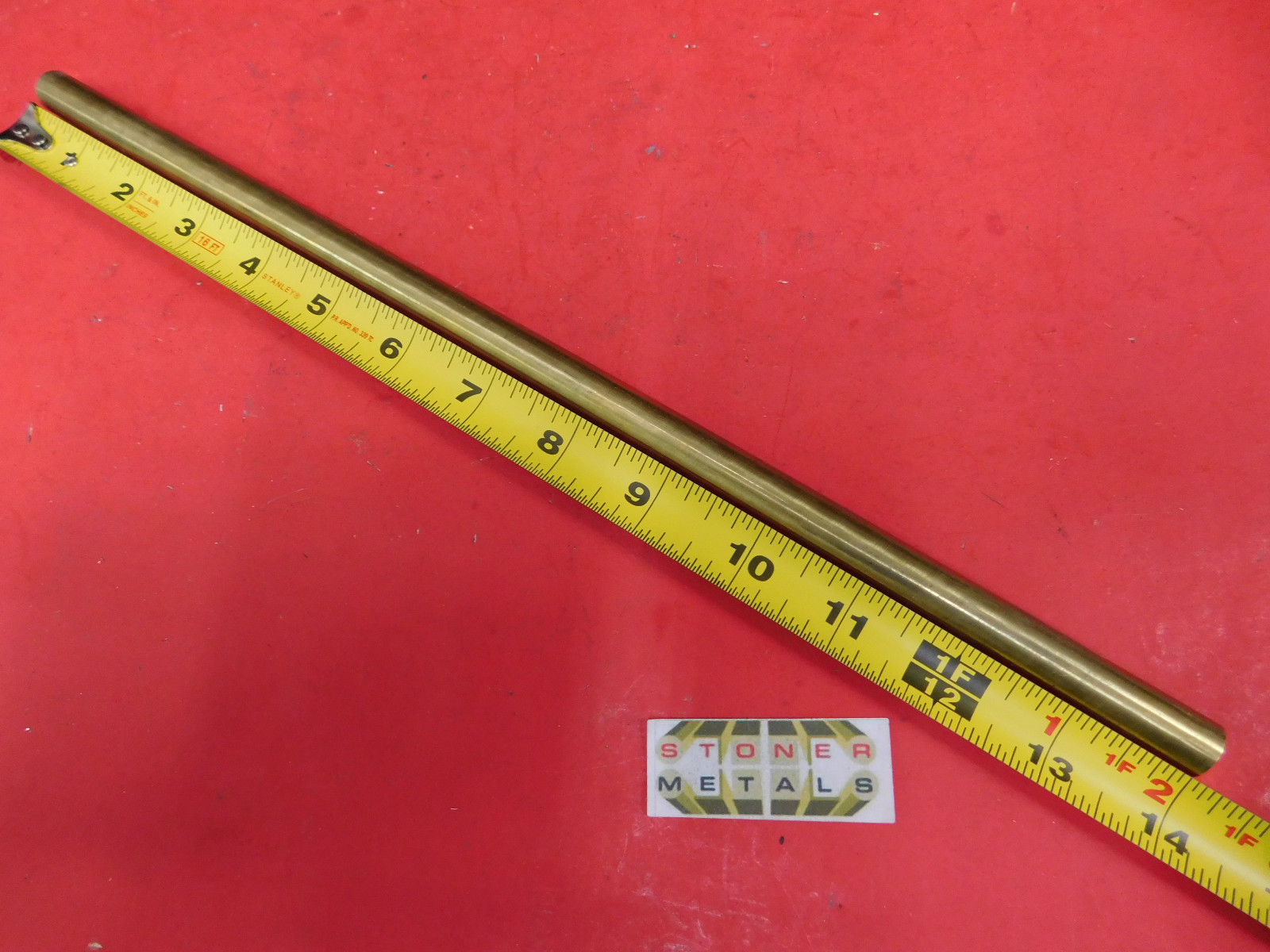 1/2″ 360 BRASS SOLID ROUND ROD 14″ long New Lathe Bar Stock H02 1/2 Hard