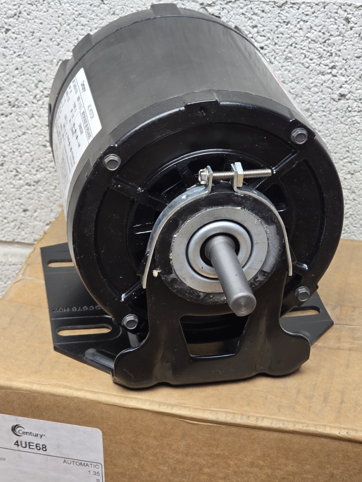 Century AC Motor 4UE68, 115VAC, 1Ph, 60Hz, 1725 RPM, 1/6 HP NEW