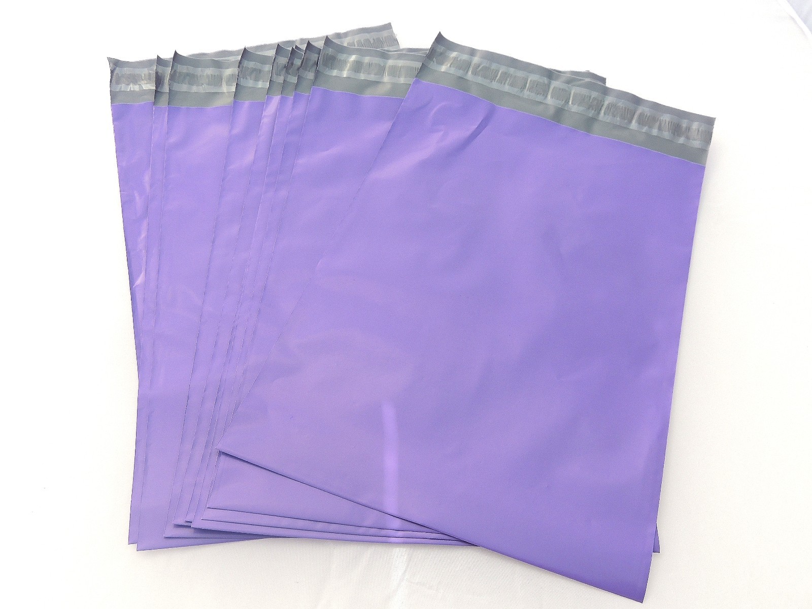 100 Pink Purple 7×10 Flat Poly Postal Mailer Envelopes, Self Seal USPS Shipping