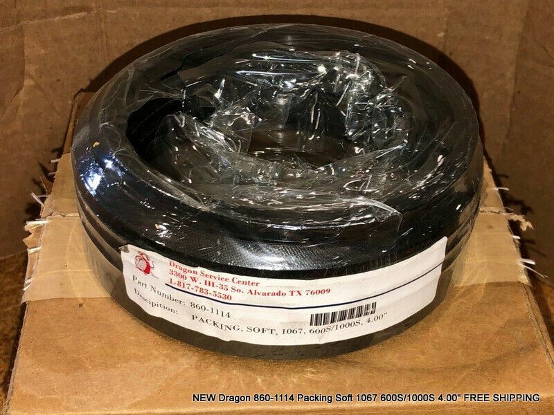 NEW Dragon 860-1114 Packing Soft 1067 600S/1000S 4.00″ FREE SHIPPING
